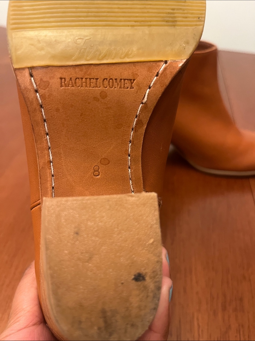Rachel Comey Mars Booties US 8 Whiskey Brown Heeled Ankle Boots - Picture 9 of 13